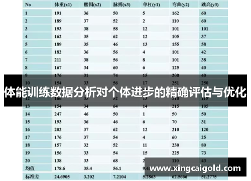体能训练数据分析对个体进步的精确评估与优化